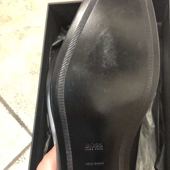 100% authentic Hugo Boss Highline Derb pr1 50375809 001 black men’s leather shoe - Picture 3 of 5